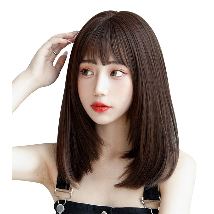 新作人毛100% サラサラ ストレート セミロング ウィッグ かつら 即購入6 imgrc0108705442.jpg?fitin=720:720
